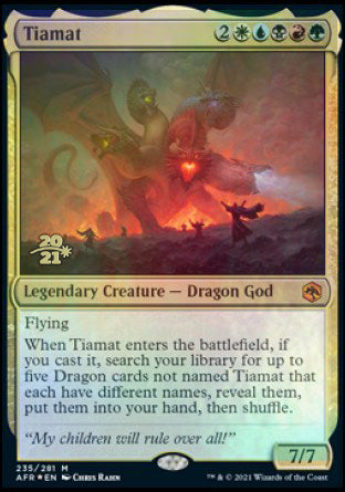 Tiamat [Dungeons & Dragons: Adventures in the Forgotten Realms Prerelease Promos] | Galactic Gamez