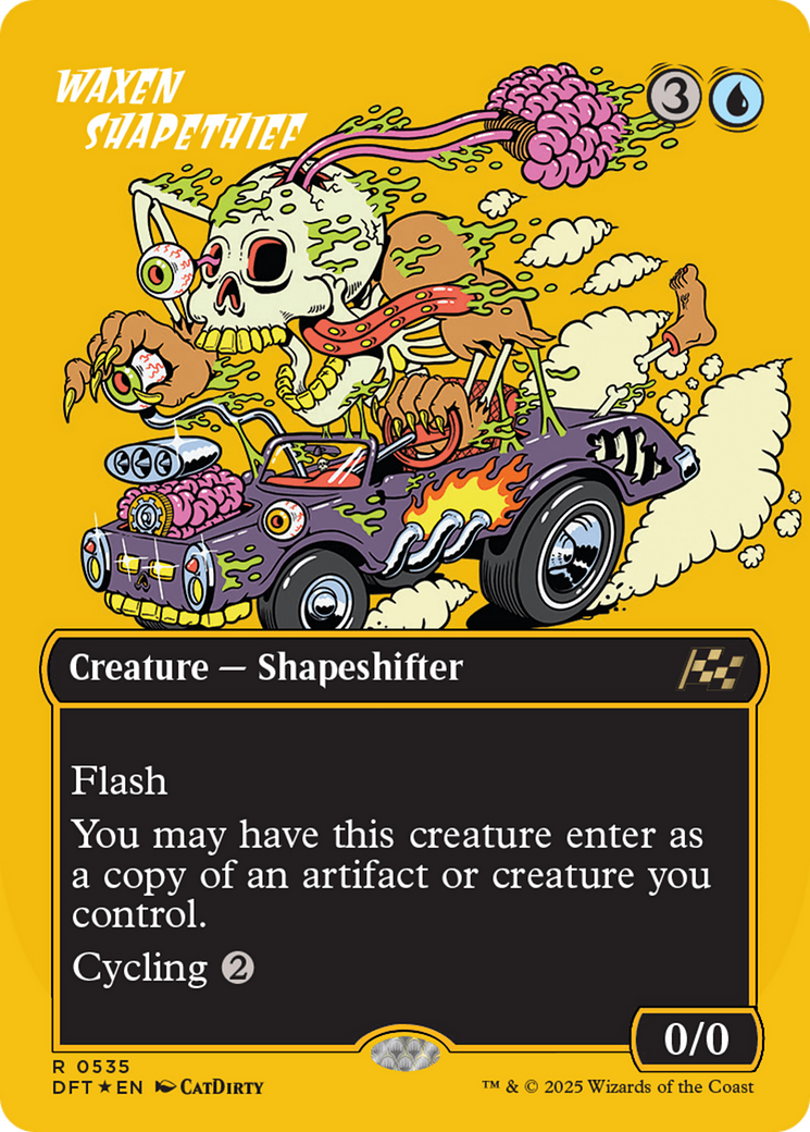 Waxen Shapethief (Borderless) (First-Place Foil) [Aetherdrift] | Galactic Gamez