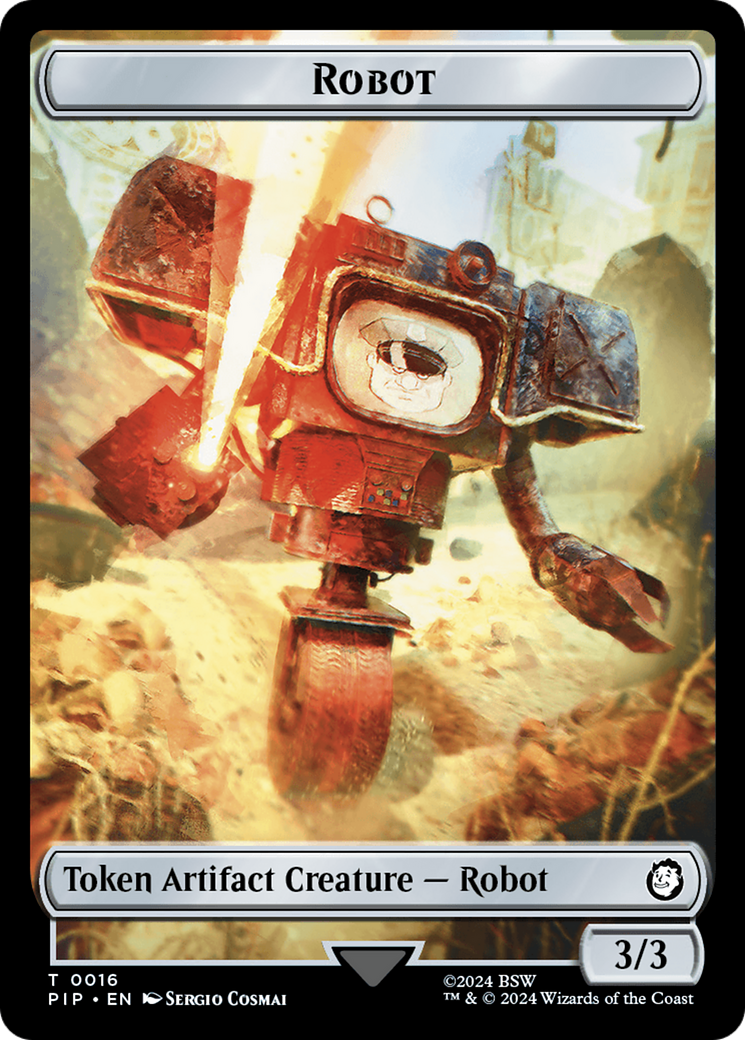 Energy Reserve // Robot Double-Sided Token [Fallout Tokens] | Galactic Gamez