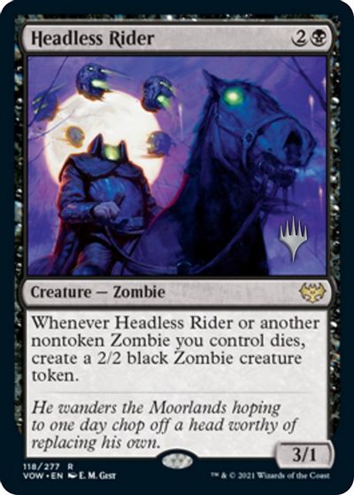 Headless Rider (Promo Pack) [Innistrad: Crimson Vow Promos] | Galactic Gamez