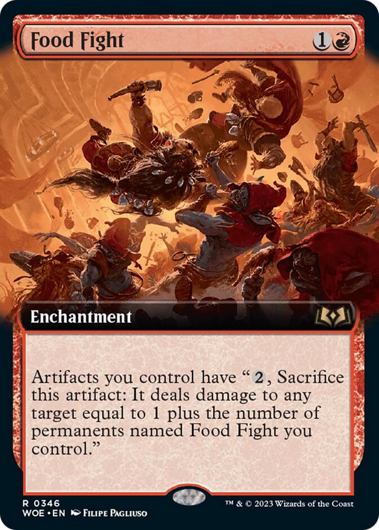 Food Fight (Extended Art) [Wilds of Eldraine] | Galactic Gamez
