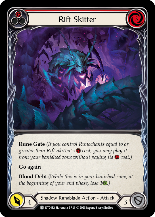 Rift Skitter (Red) [DTD152] (Dusk Till Dawn)  Rainbow Foil | Galactic Gamez