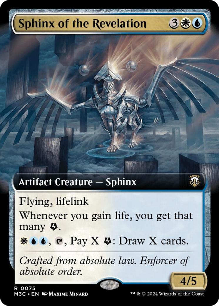 Sphinx of the Revelation (Extended Art) (Ripple Foil) [Modern Horizons 3 Commander] | Galactic Gamez