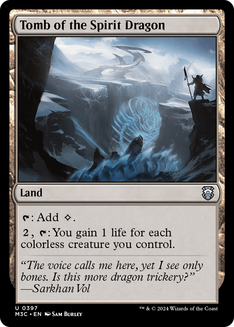 Tomb of the Spirit Dragon (Ripple Foil) [Modern Horizons 3 Commander] | Galactic Gamez