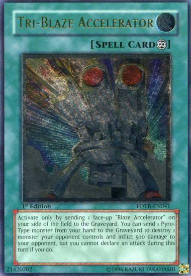 Tri-Blaze Accelerator [FOTB-EN041] Ultimate Rare | Galactic Gamez