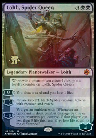 Lolth, Spider Queen [Dungeons & Dragons: Adventures in the Forgotten Realms Prerelease Promos] | Galactic Gamez