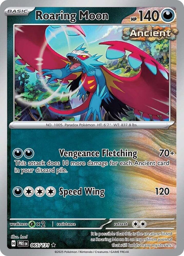 Roaring Moon (065/131) [Scarlet & Violet: Prismatic Evolutions] | Galactic Gamez