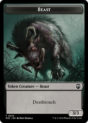 Beast (0010) // Shapeshifter (0008) Double-Sided Token [Modern Horizons 3 Commander Tokens] | Galactic Gamez