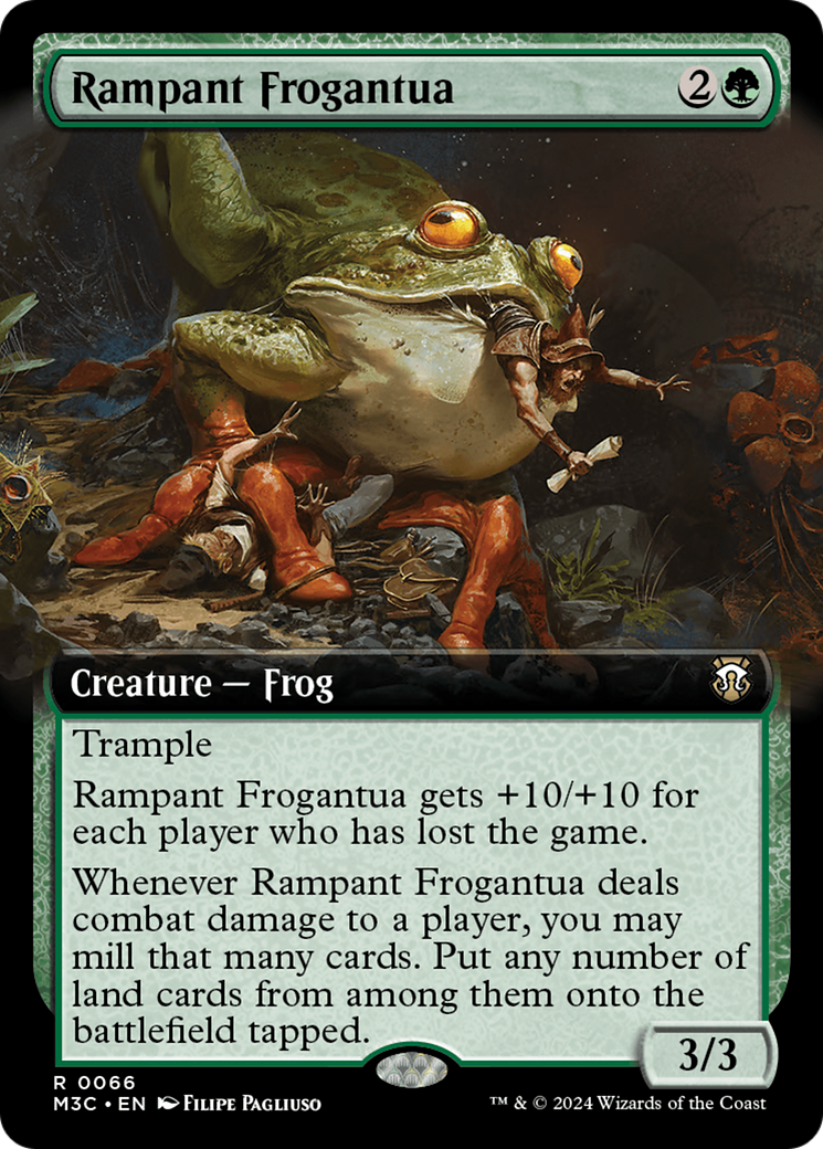 Rampant Frogantua (Extended Art) [Modern Horizons 3 Commander] | Galactic Gamez