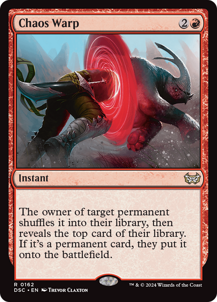 Chaos Warp [Duskmourn: House of Horror Commander] | Galactic Gamez