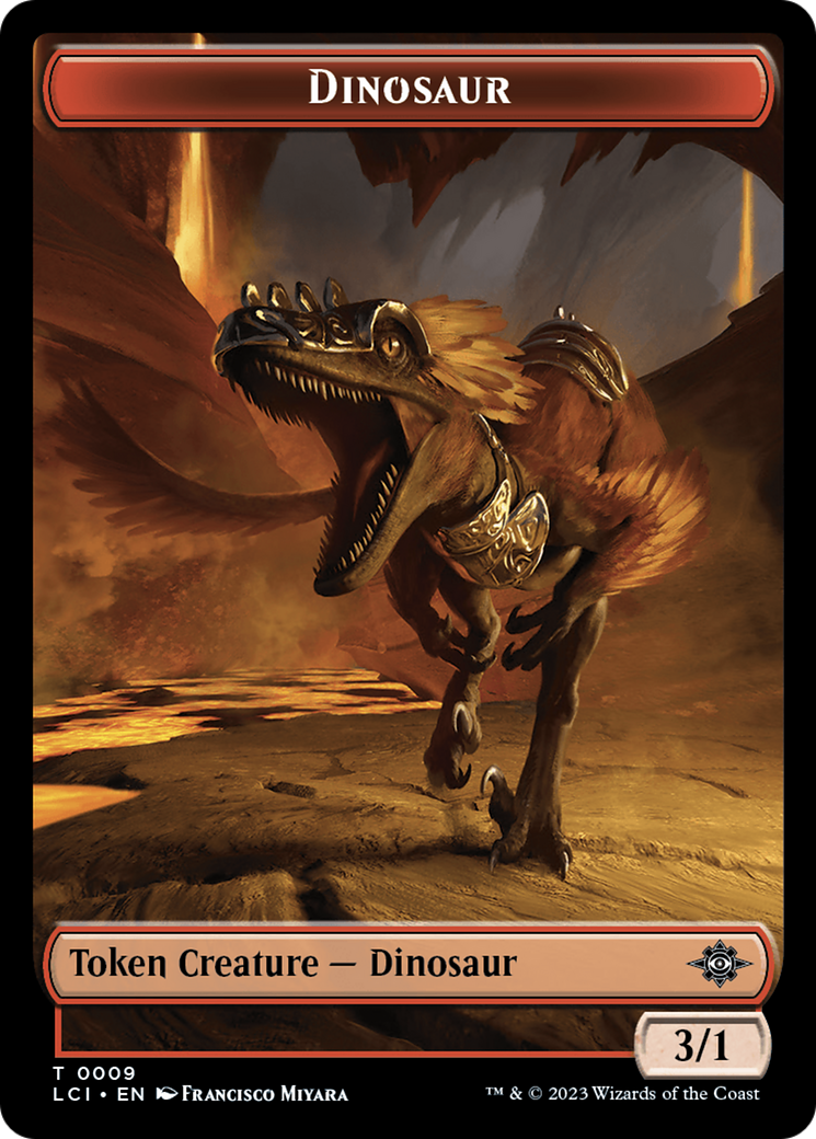 Map // Dinosaur (0009) Double-Sided Token [The Lost Caverns of Ixalan Tokens] | Galactic Gamez