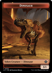 Copy // Dinosaur (0009) Double-Sided Token [The Lost Caverns of Ixalan Tokens] | Galactic Gamez