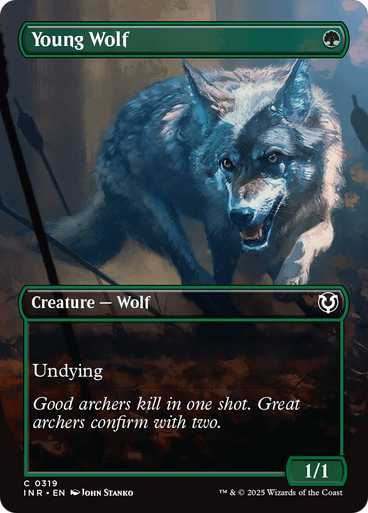 Young Wolf (Borderless) [Innistrad Remastered] | Galactic Gamez