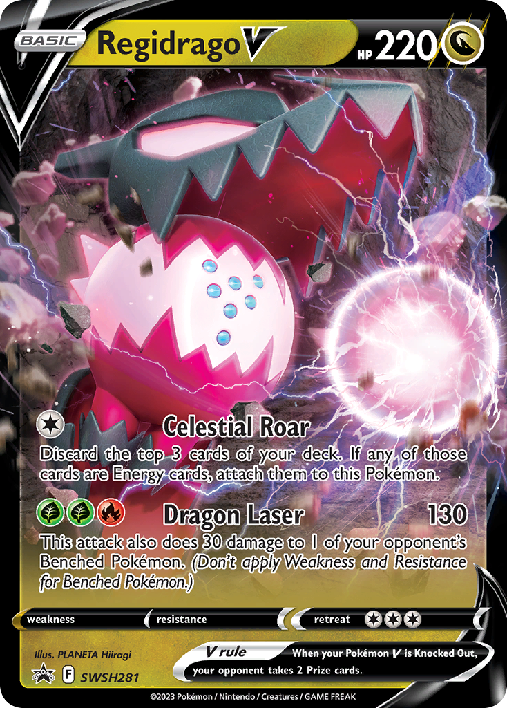 Regidrago V (SWSH281) (Jumbo Card) [Sword & Shield: Black Star Promos] | Galactic Gamez