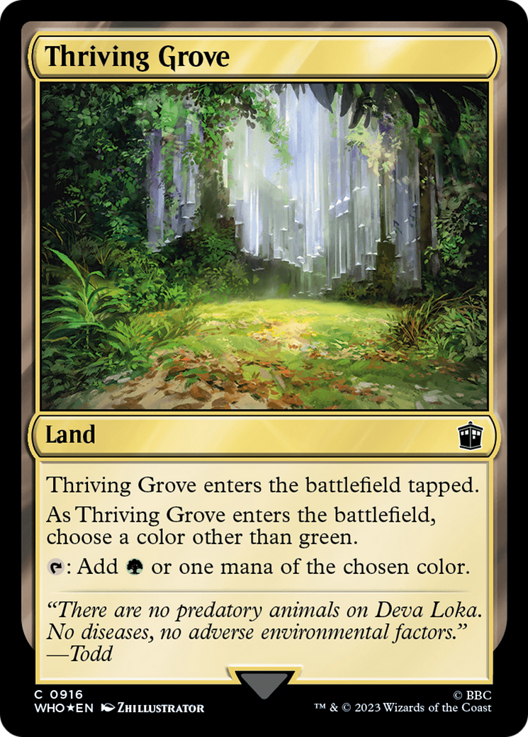 Thriving Grove (Surge Foil) [Doctor Who] | Galactic Gamez