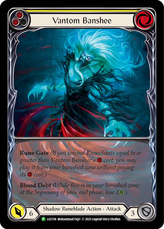 Vantom Banshee (Yellow) (Extended Art) [LGS158] (Promo)  Rainbow Foil | Galactic Gamez
