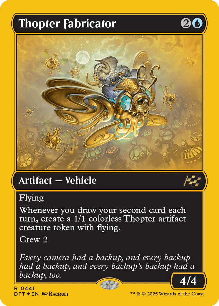 Thopter Fabricator (First-Place Foil) [Aetherdrift] | Galactic Gamez