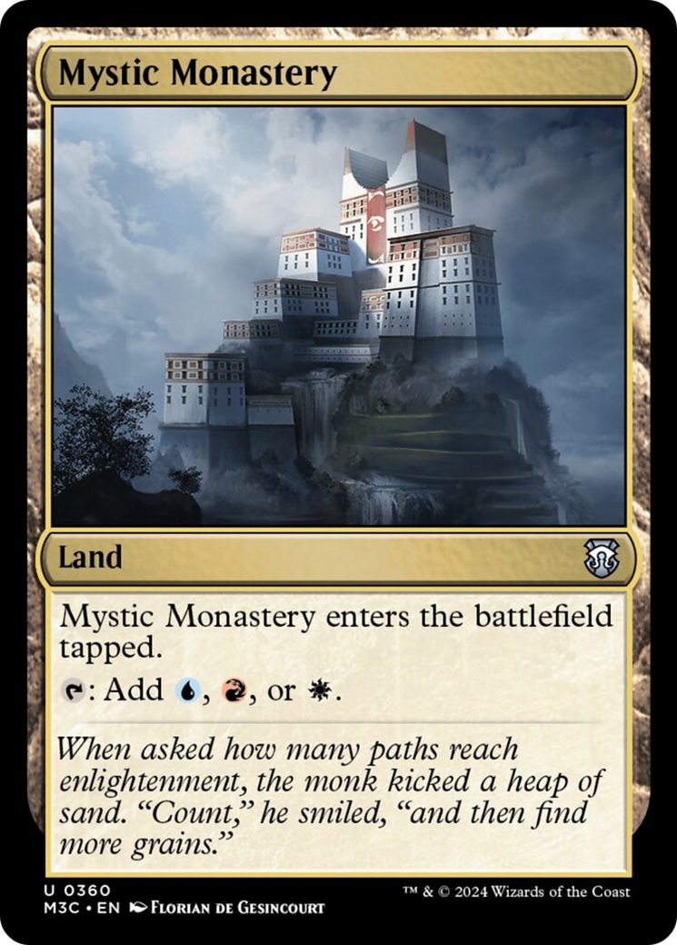 Mystic Monastery (Ripple Foil) [Modern Horizons 3 Commander] | Galactic Gamez