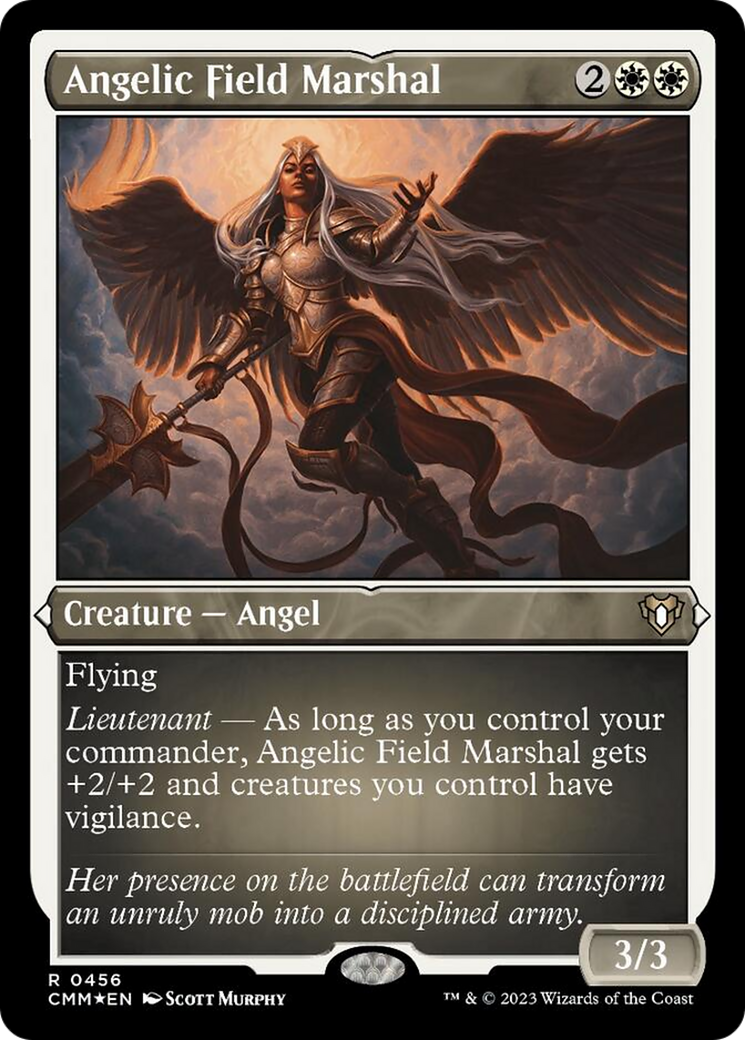 Angelic Field Marshal (Foil Etched) [Commander Masters] | Galactic Gamez