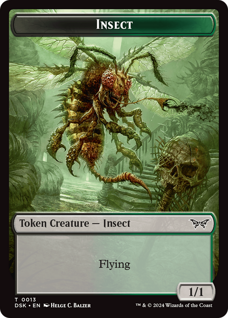 Insect (0013) Token [Duskmourn: House of Horror Tokens] | Galactic Gamez