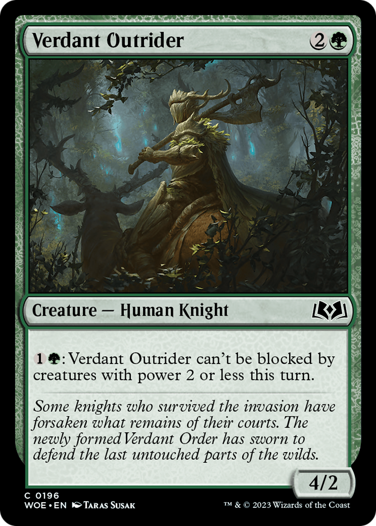 Verdant Outrider [Wilds of Eldraine] | Galactic Gamez