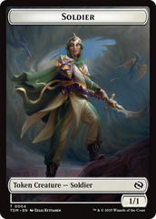 Solider (0004) // Solider (0005) Double-Sided Token [Tarkir: Dragonstorm Tokens] | Galactic Gamez