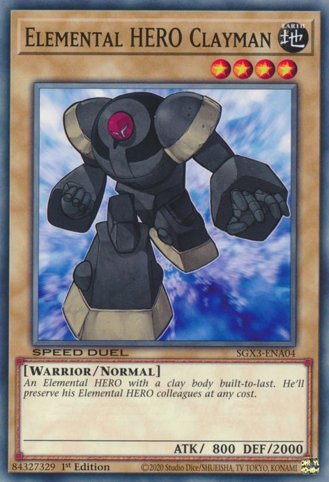 Elemental HERO Clayman [SGX3-ENA04] Common | Galactic Gamez