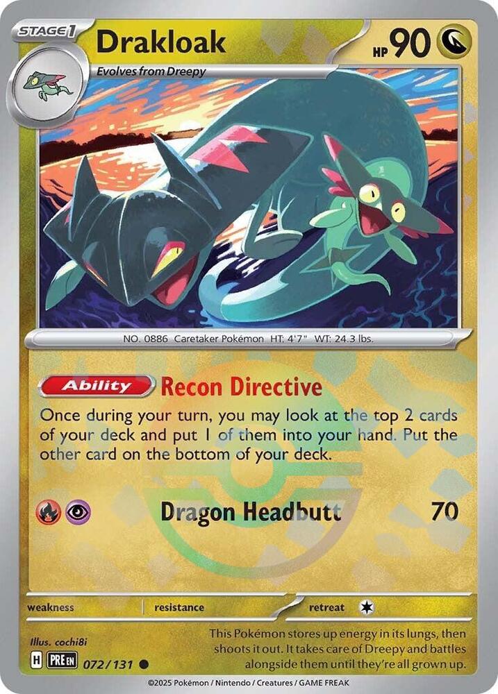 Drakloak (072/131) (Poke Ball Pattern) [Scarlet & Violet: Prismatic Evolutions] | Galactic Gamez