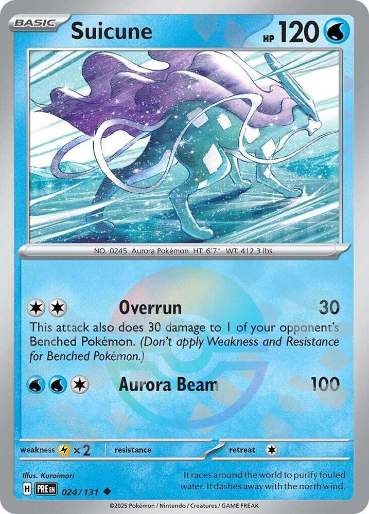 Suicune (024/131) (Poke Ball Pattern) [Scarlet & Violet: Prismatic Evolutions] | Galactic Gamez