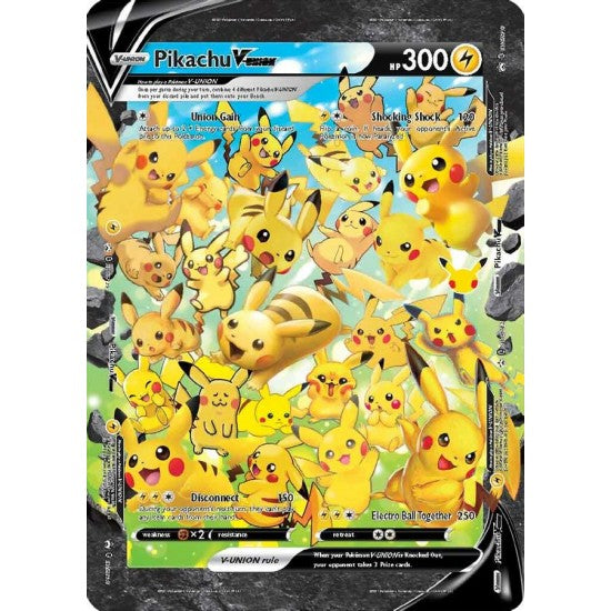 Pikachu V-UNION (Jumbo Card) [Sword & Shield: Black Star Promos] | Galactic Gamez