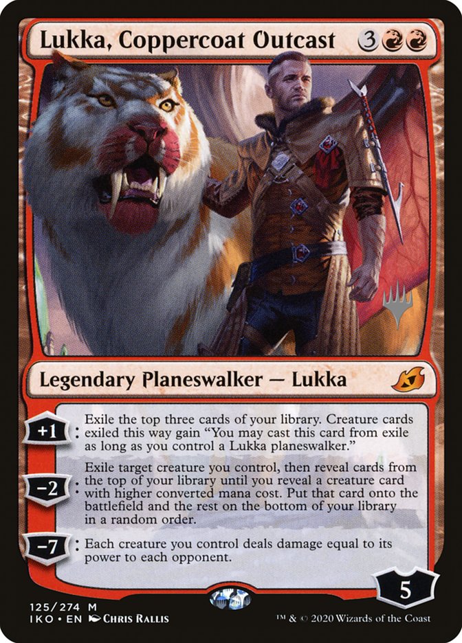 Lukka, Coppercoat Outcast (Promo Pack) [Ikoria: Lair of Behemoths Promos] | Galactic Gamez