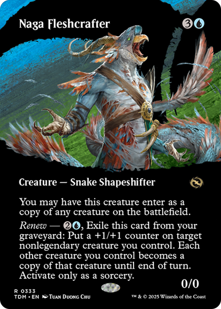 Naga Fleshcrafter (Borderless) [Tarkir: Dragonstorm] | Galactic Gamez