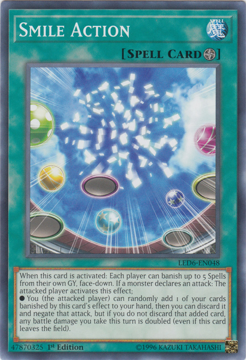 Smile Action [LED6-EN048] Common | Galactic Gamez