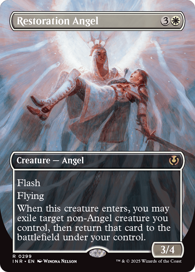 Restoration Angel (Borderless) [Innistrad Remastered] | Galactic Gamez