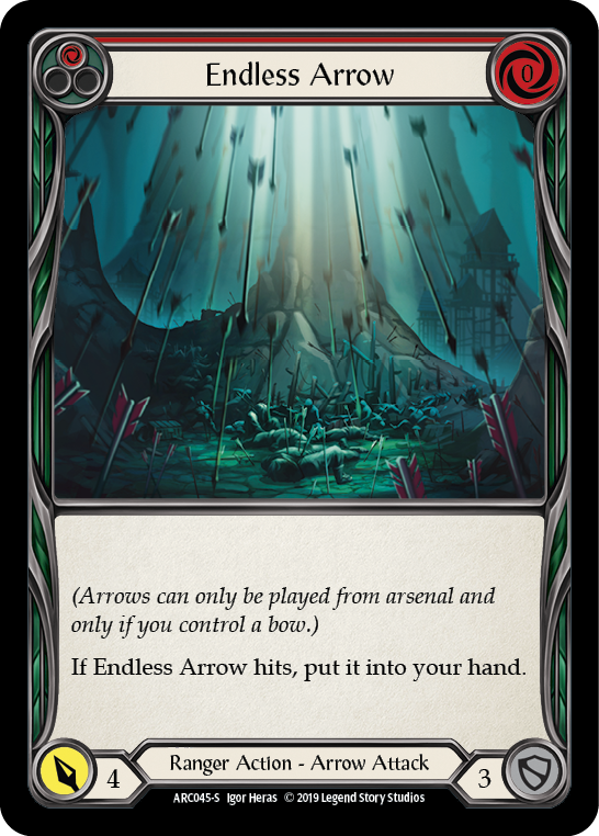 Endless Arrow [ARC045-S] (Arcane Rising)  1st Edition Normal | Galactic Gamez