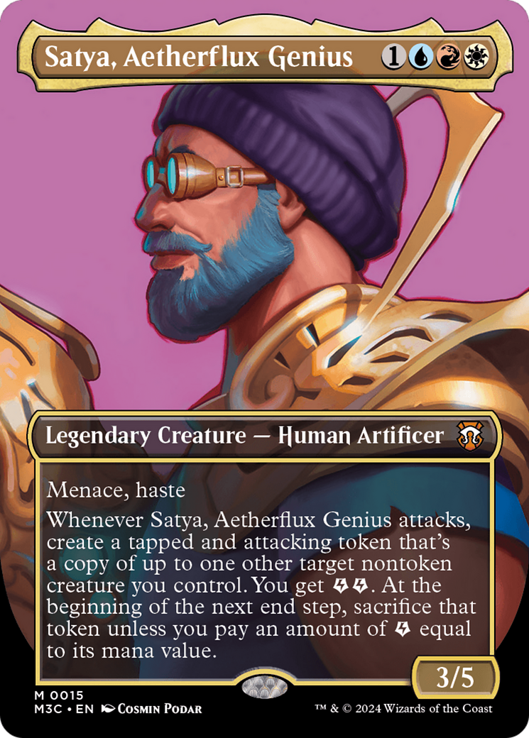 Satya, Aetherflux Genius (Borderless) [Modern Horizons 3 Commander] | Galactic Gamez
