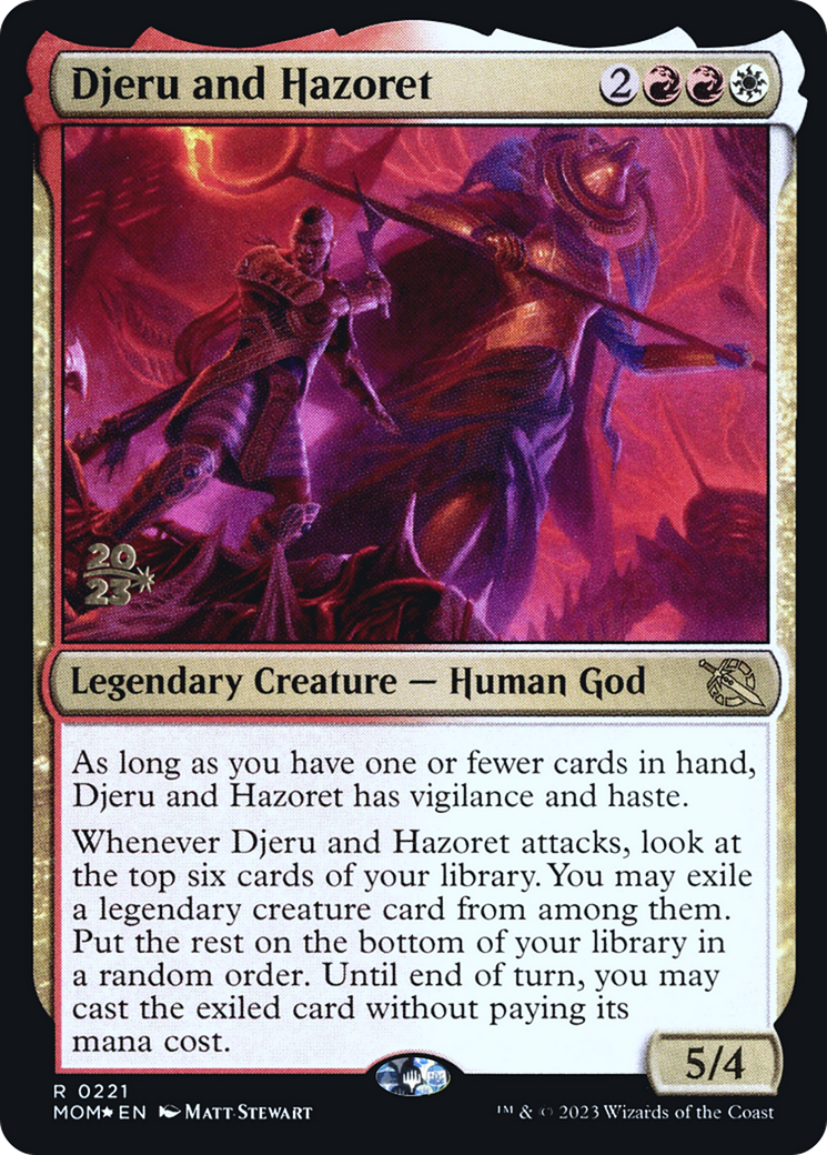 Djeru and Hazoret [March of the Machine Prerelease Promos] | Galactic Gamez