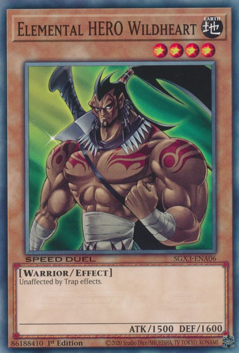 Elemental HERO Wildheart [SGX3-ENA06] Common | Galactic Gamez