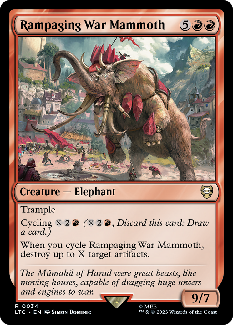 Rampaging War Mammoth [The Lord of the Rings: Tales of Middle-Earth Commander] | Galactic Gamez