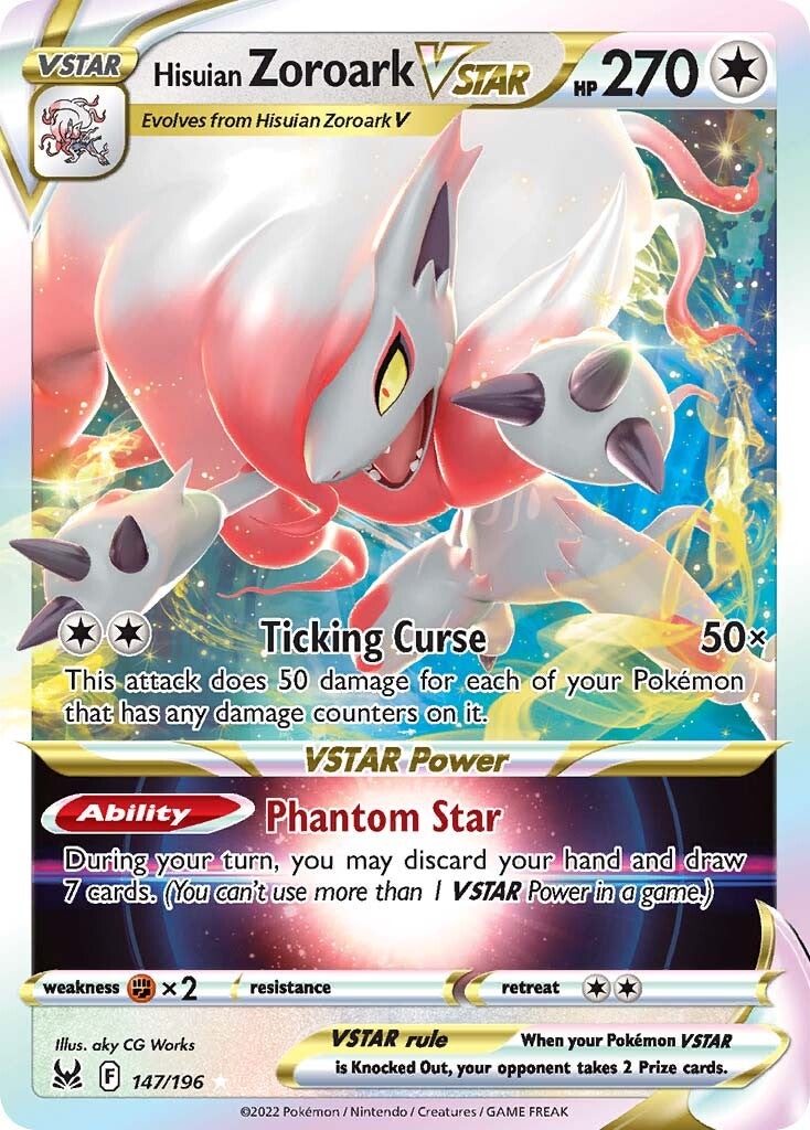 Hisuian Zoroark VSTAR (147/196) [Sword & Shield: Lost Origin] | Galactic Gamez