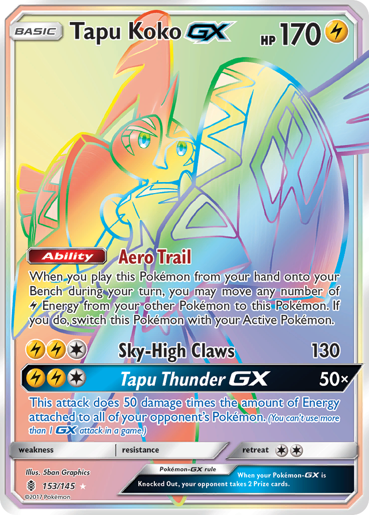 Tapu Koko GX (153/145) [Sun & Moon: Guardians Rising] | Galactic Gamez