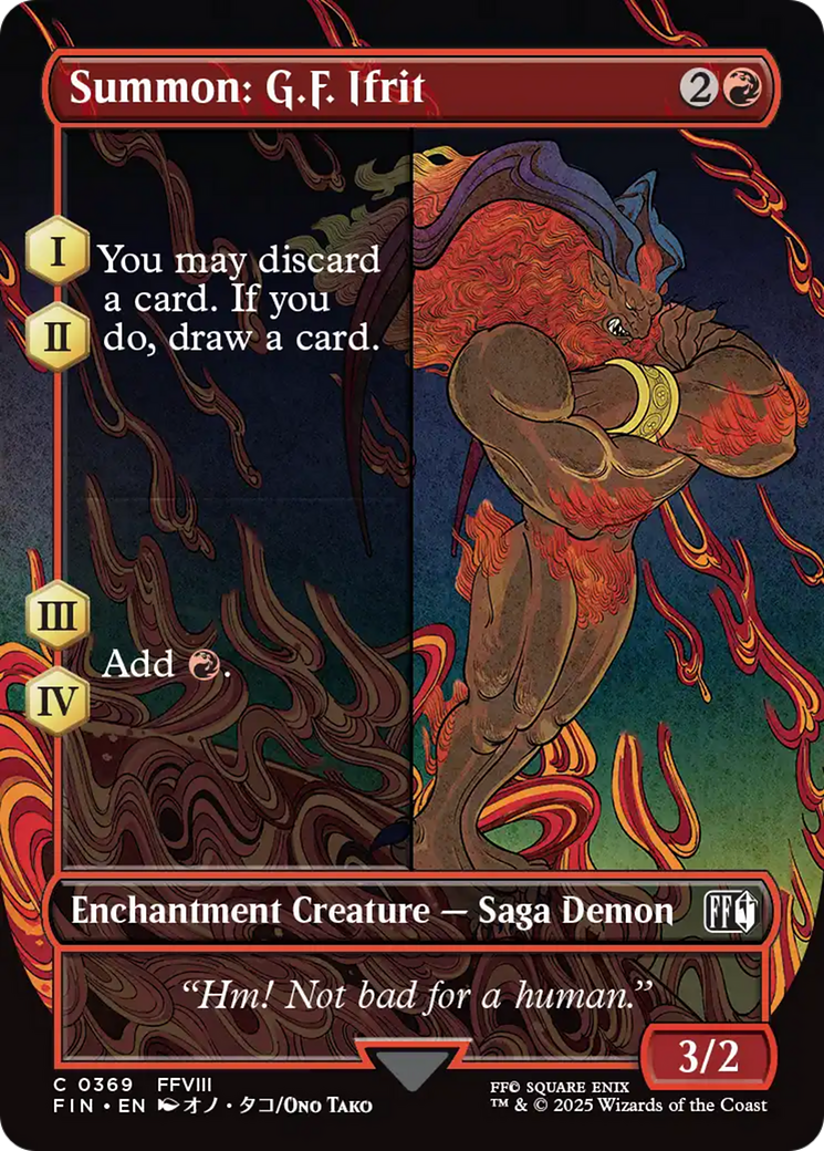 Summon: G.F. Ifrit (Borderless) [FINAL FANTASY] | Galactic Gamez