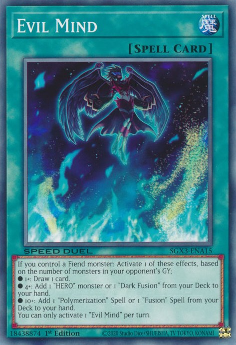 Evil Mind [SGX3-ENA15] Common | Galactic Gamez