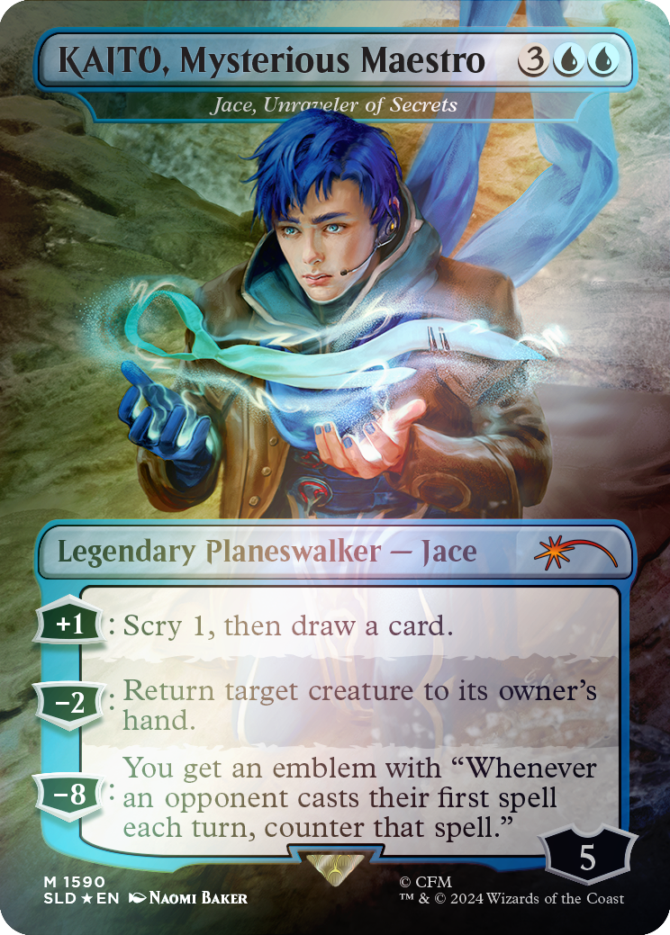 KAITO, Mysterious Maestro - Jace, Unraveler of Secrets (Rainbow Foil) [Secret Lair Drop Series] | Galactic Gamez