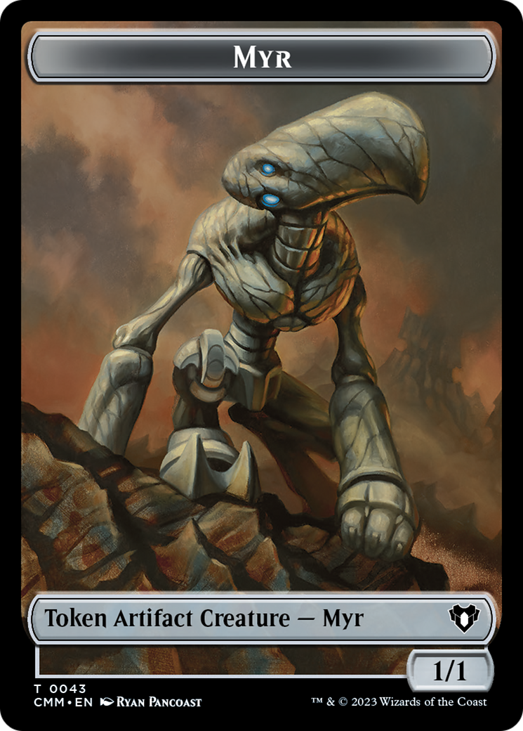 Myr Token [Commander Masters Tokens] | Galactic Gamez