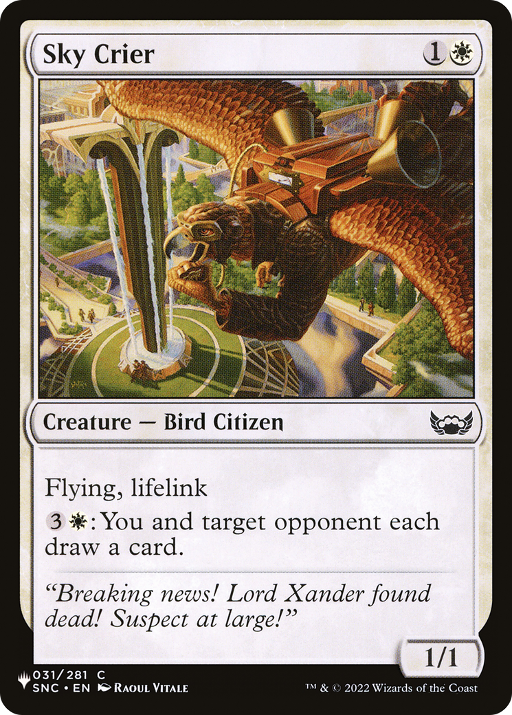 Sky Crier [The List Reprints] | Galactic Gamez