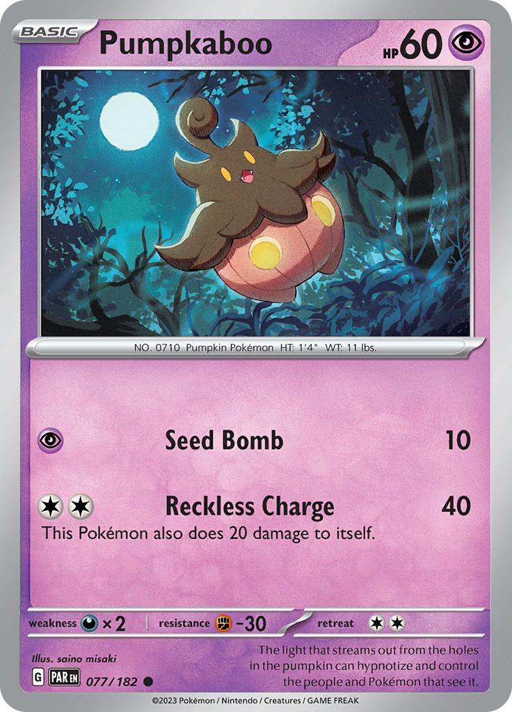 Pumpkaboo (077/182) [Scarlet & Violet: Paradox Rift] | Galactic Gamez