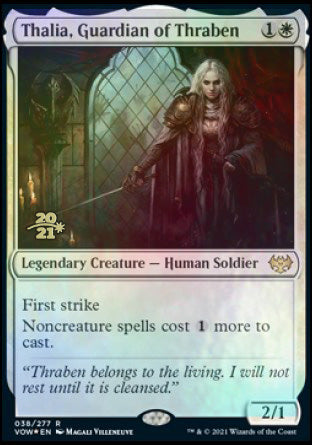 Thalia, Guardian of Thraben [Innistrad: Crimson Vow Prerelease Promos] | Galactic Gamez