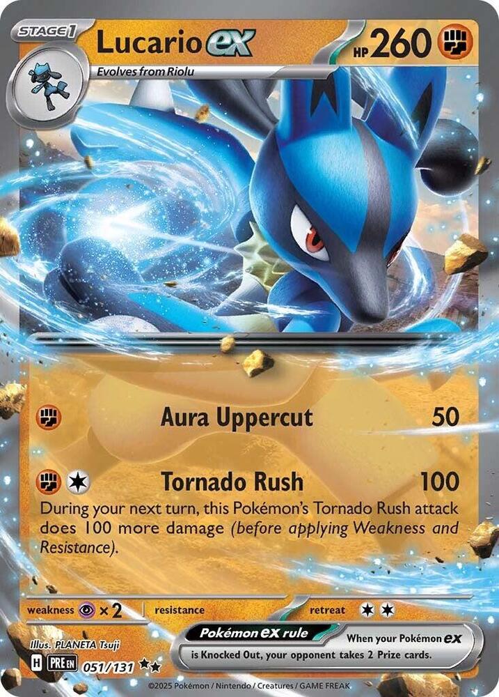 Lucario ex (051/131) [Scarlet & Violet: Prismatic Evolutions] | Galactic Gamez