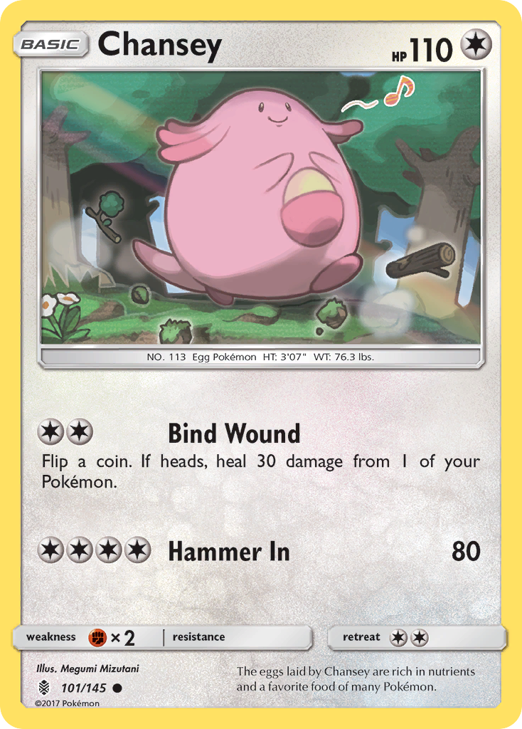 Chansey (101/145) [Sun & Moon: Guardians Rising] | Galactic Gamez